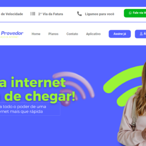 Site para provedor de internet