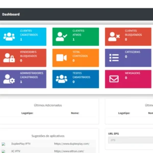 Painel para gerenciamento de IPTV Xtream Server 5.0.4 (Contém Bugs)