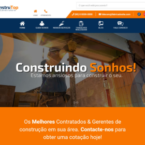 Script site institucional tema construção em php