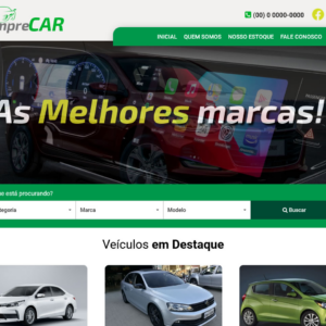 Script site pronto para lojas de veículos em PHP com painel admin