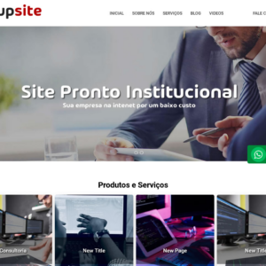 Script site pronto institucional em PHP com painel admin