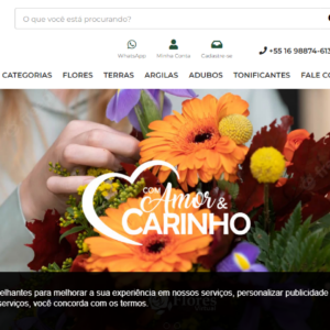 Loja Virtual editável para floricultura